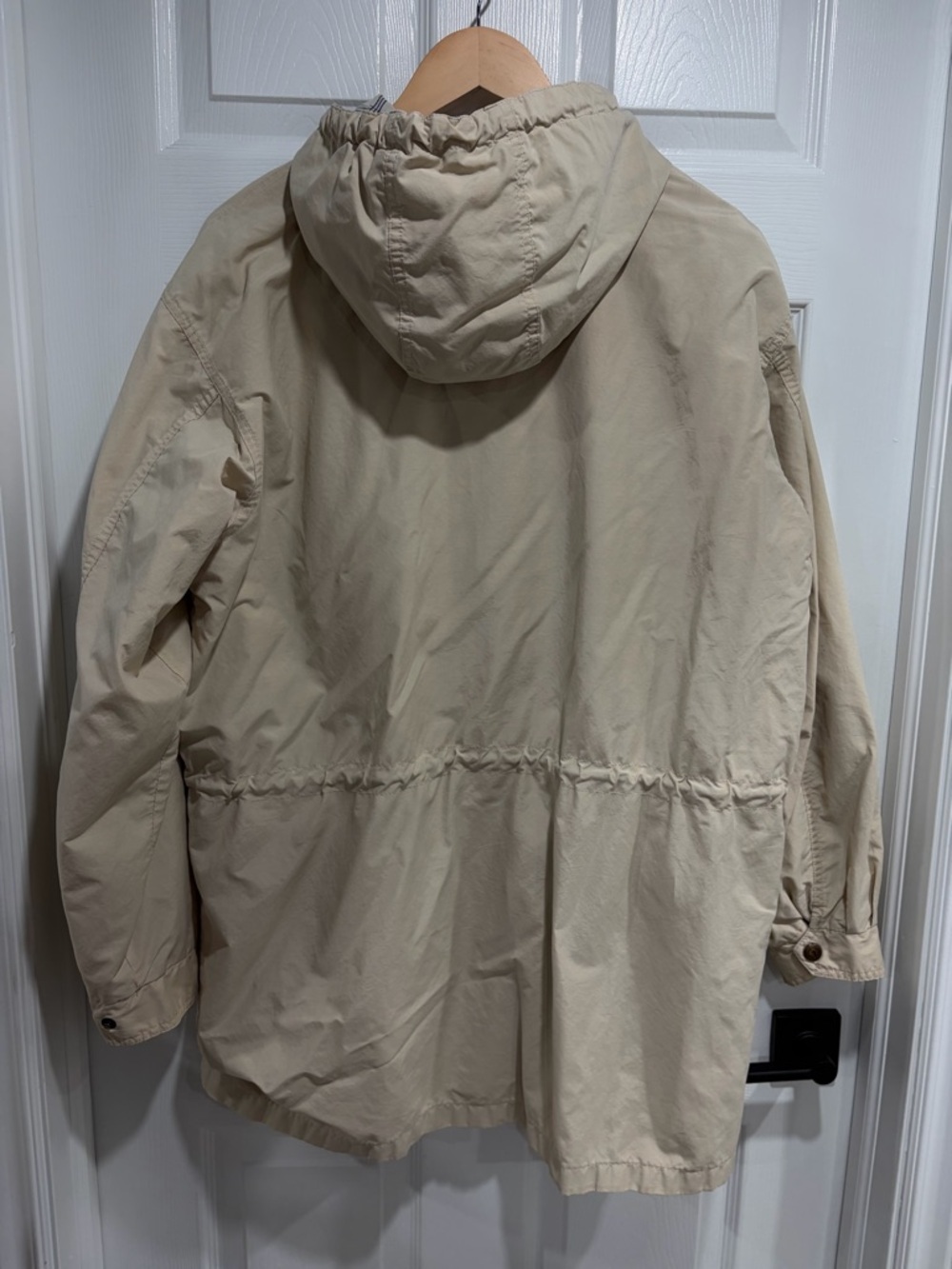Vintage Women’s Northern Reflections Light Beige Hooded Jacket Pockets - Picture 6 of 9
